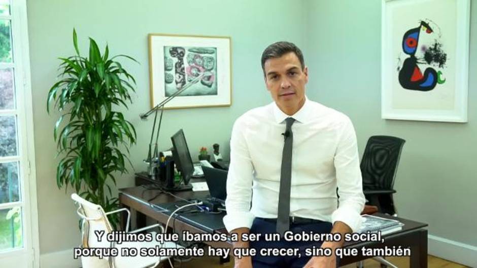 Sánchez explica en redes sociales los primeros 100 días de su Gobierno