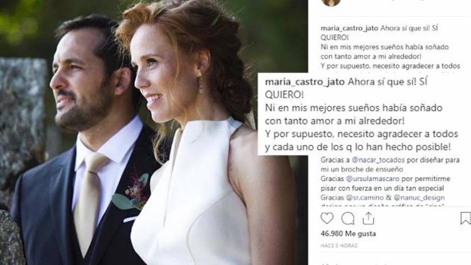 María Castro y José Manuel Villalba se han dado el 'sí quiero'