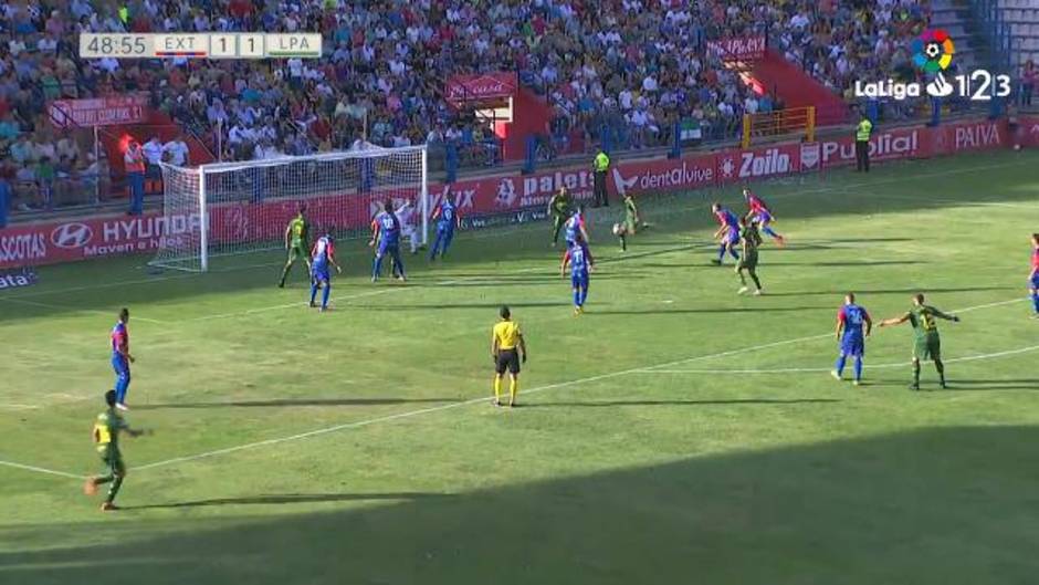 Gol de Maikel Mesa (1-2) en el Extremadura 1-2 Las Palmas