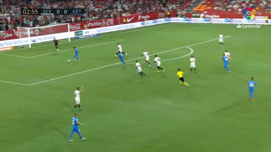 Gol de Ángel (0-1) en Sevilla 0-2 Getafe