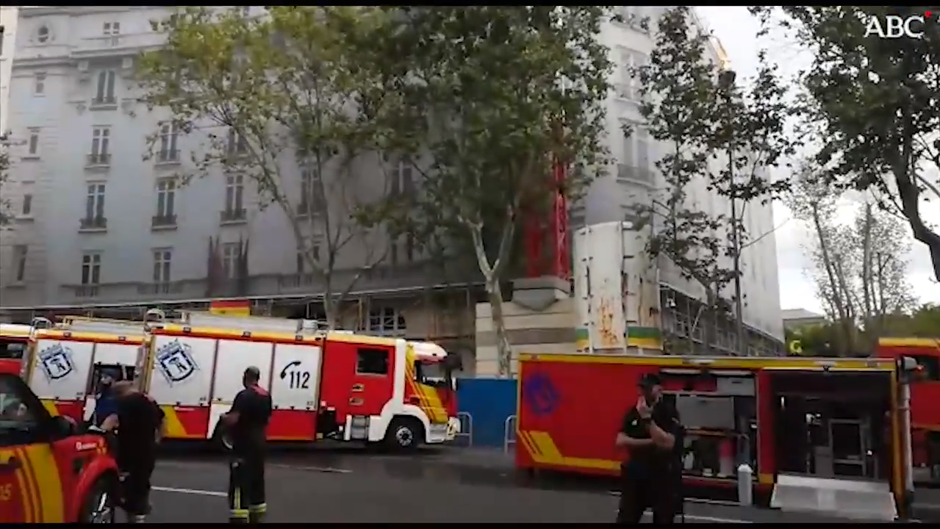 Así está la zona tras el derrumbre en el Hotel Ritz