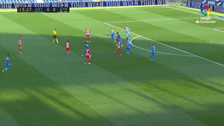 El gol provocado por Lemar (0-1) en el Getafe 0 - 2 Atlético de Madrid