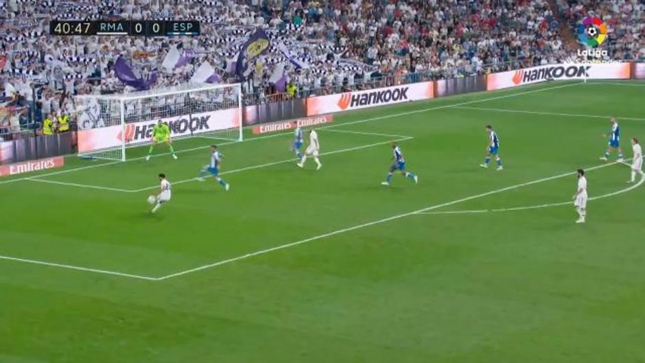 El gol de Marco Asensio en el Real Madrid 1 - 0 Español