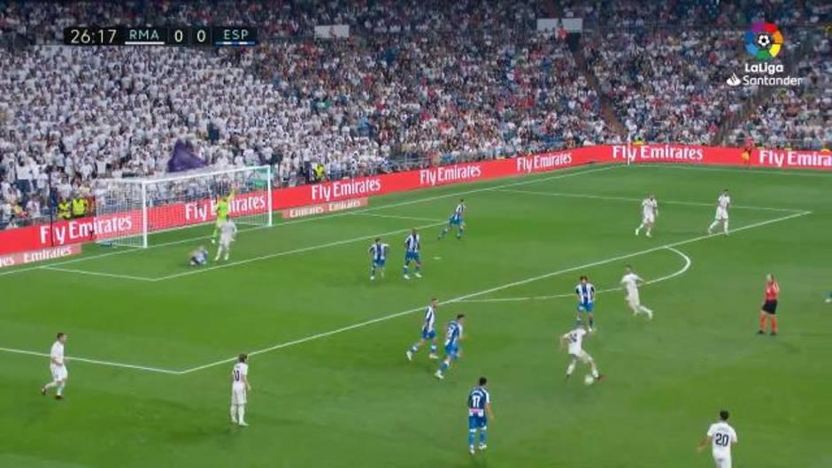 El taconazo de Ceballos en el Real Madrid 1 - 0 Español