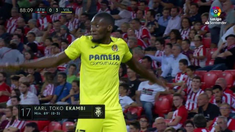 Gol de Ekambi (0-3) en el Athletic-Villarreal