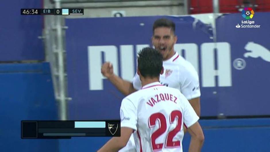 LaLiga (J7): Resumen y goles del Eibar 1- 3 Sevilla