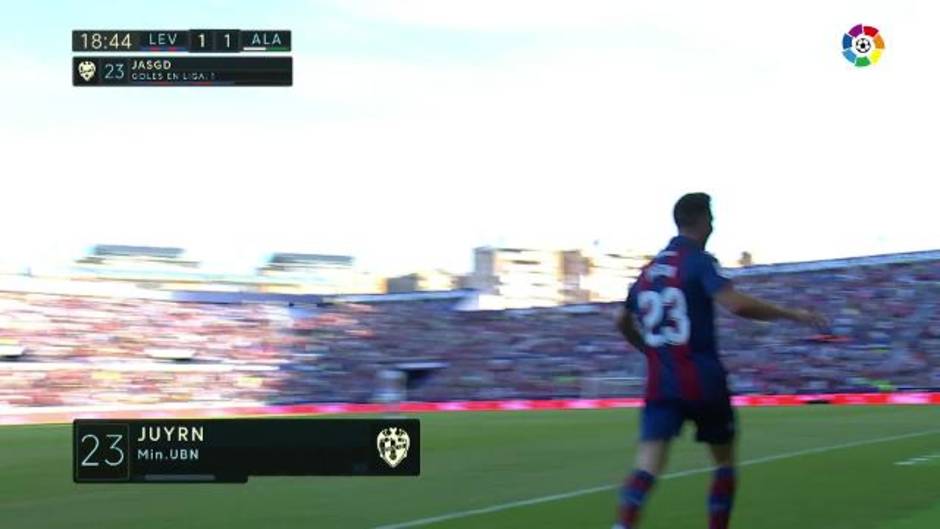 Gol de Jason (1-1) en el Levante 2-1 Alavés