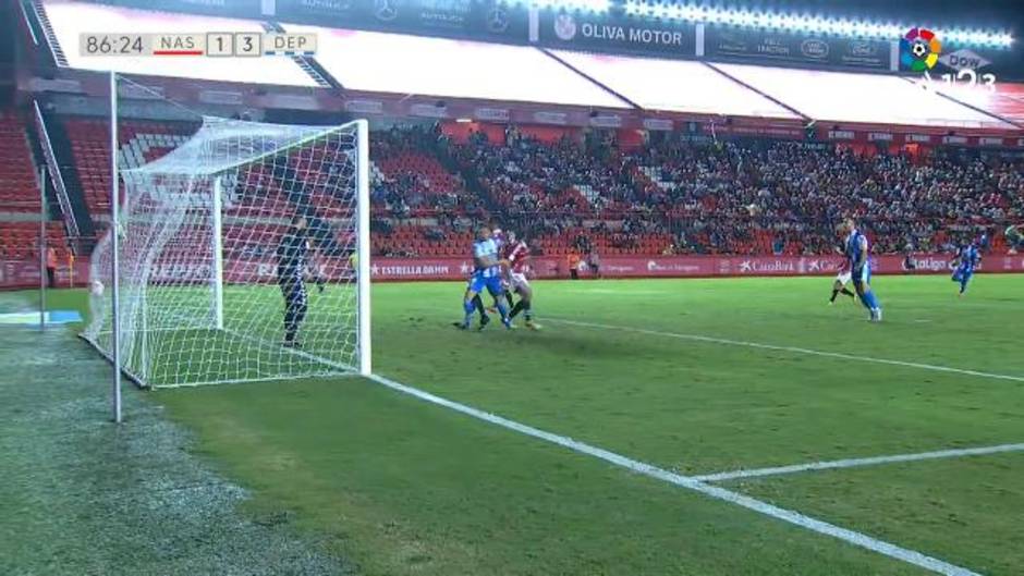 Gol de Christian Santos (1-3) en el Nastic 1-3 Deportivo