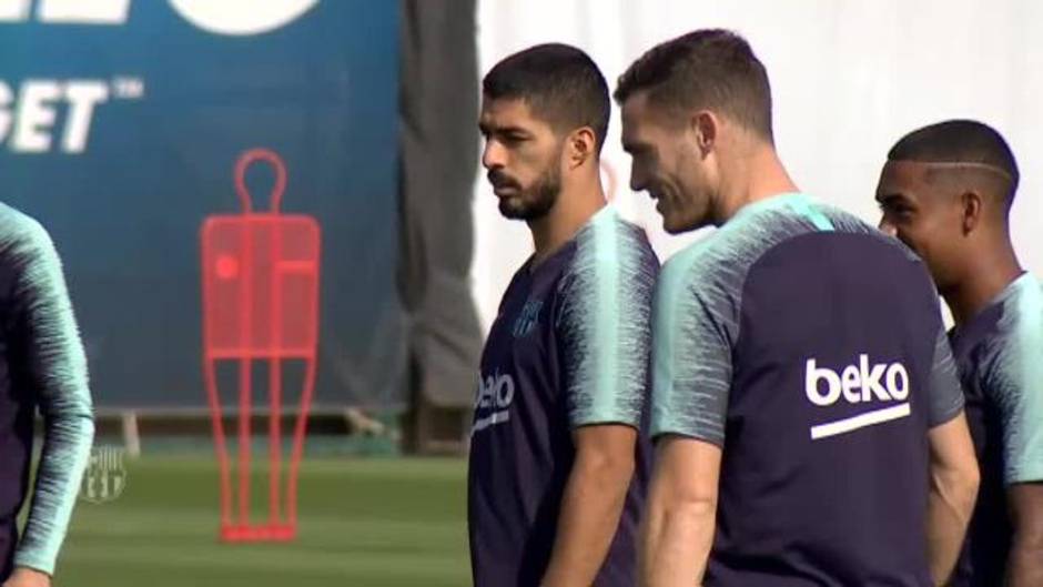 El Barça encara en el entrenamiento su próximo encuentro contra el Tottenham