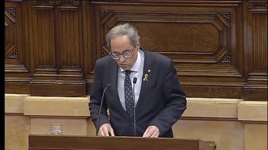 Torra retirará su apoyo a Sánchez si no convoca un referéndum