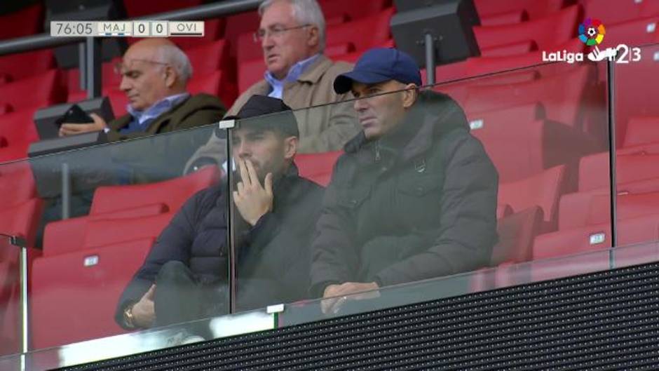 Zidane y su hijo presenciaron el Rayo Majadahonda 1-0 Real Oviedo desde la grada