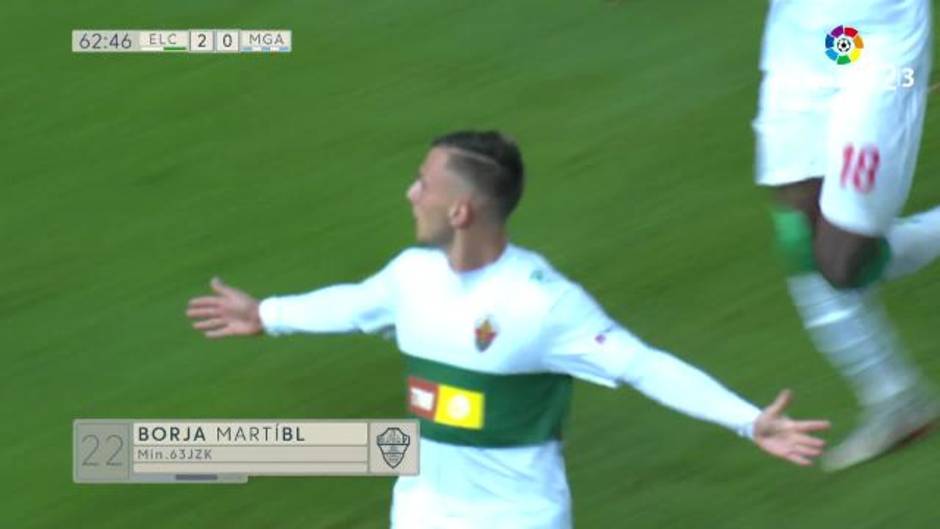 LaLiga123 (J10): Segundo gol del Elche (2-0) en el Elche 2-0 Málaga