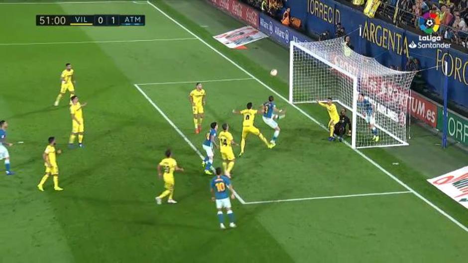 Gol de Filipe Luis (1-0) en el Villarreal 1 - 1 Atlético de Madrid