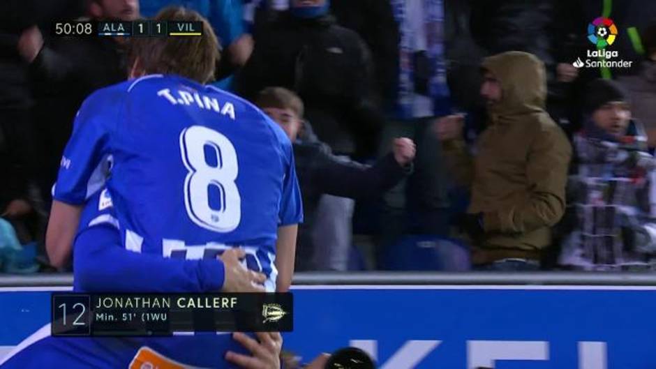 Gol de Calleri (1-1) en el Deportivo Alavés 2-1 Villarreal