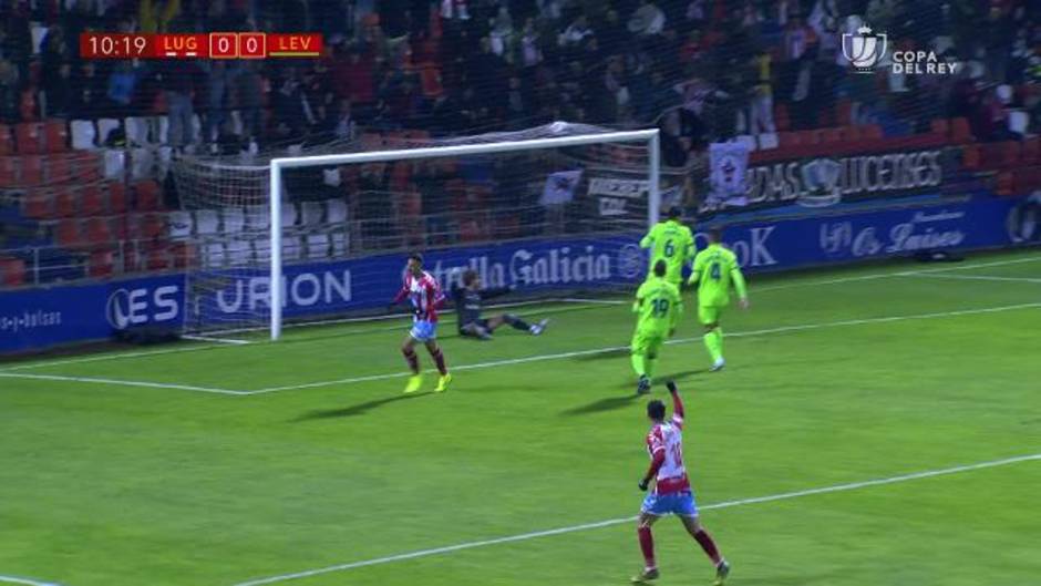 Gol de Cristian Herrera (1-0) en el CD Lugo 1-1 Levante UD