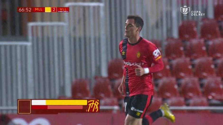 Gol de Buenacasa (1-2) en el Mallorca 1 - 2 Real Valladolid