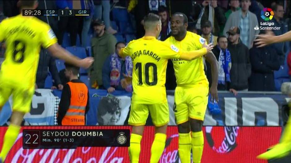 Gol de Doumbia (1-3) en el Espanyol 1-3 Girona