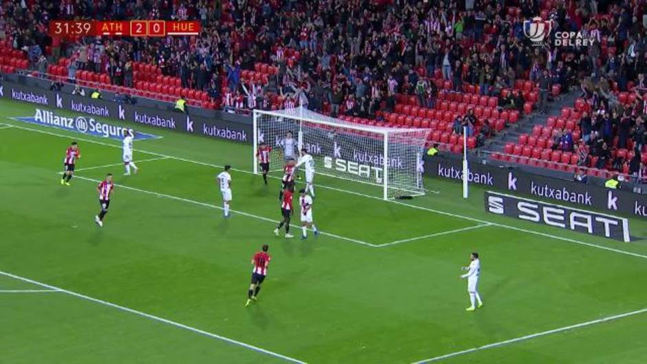 Gol de Aduriz (3-0) en el Athletic-Huesca