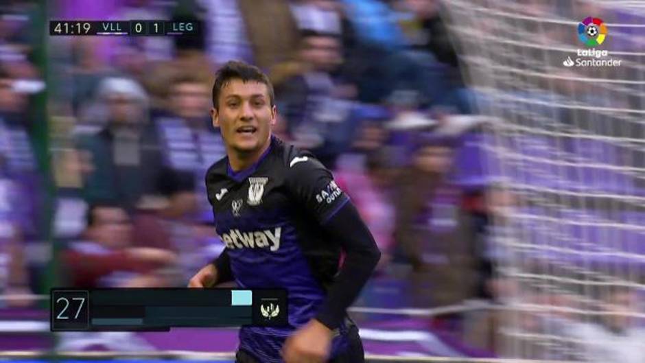 Gol de Óscar (0-2) en el Real Valladolid 2 - 4 Leganés