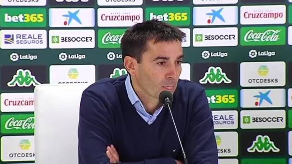 Asier Garitano concede que el triunfo del Betis ante la Real Sociedad fue "justo"