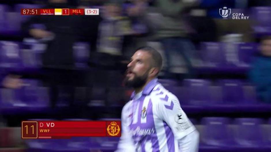 Copa del Rey: Gol de Verde en el Real Valladolid 2 - 1 Mallorca