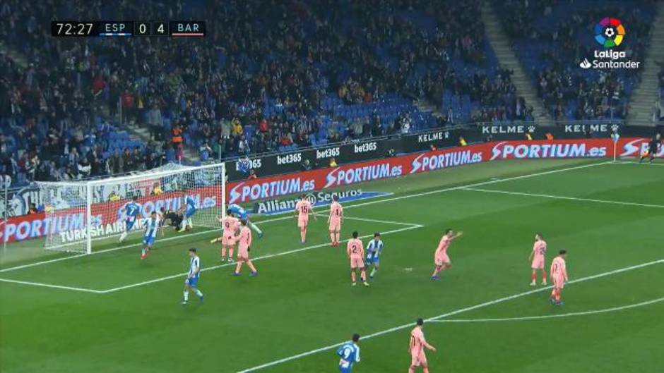 Gol anulado por el VAR al Espanyol