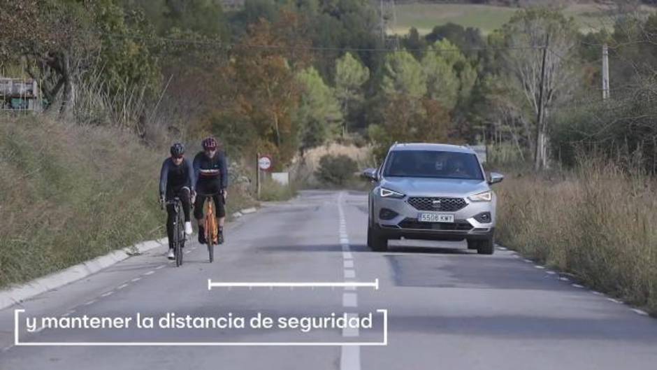 Así se detecta la presencia de ciclistas en el Seat Tarraco