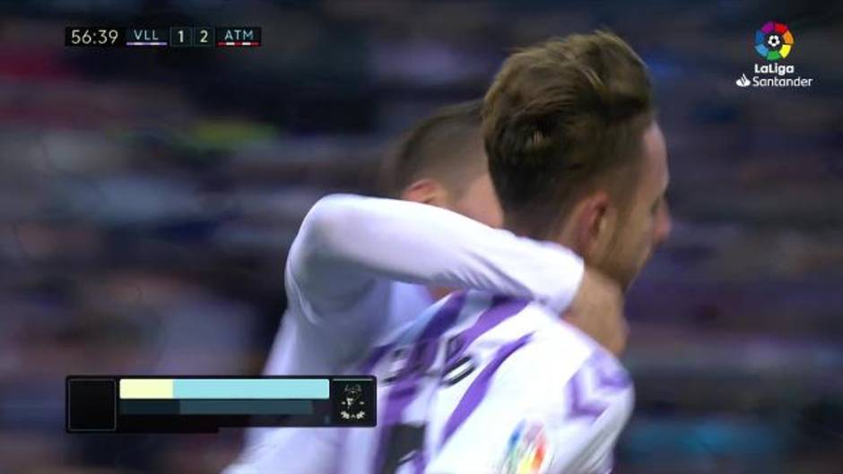 LaLiga (J16): Gol de Calero en el Real Valladolid 2 - 3 Atlético de Madrid