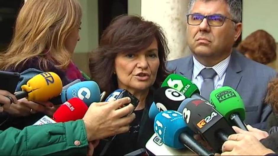 Carmen Calvo señala que Torra está "en la disposición" de mantener un acuerdo con Sánchez