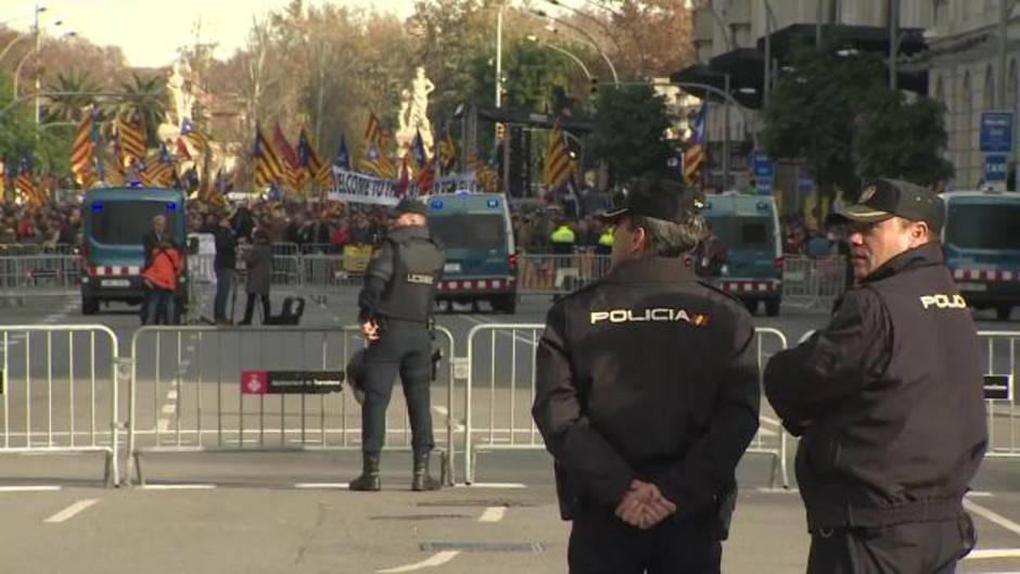 Manifestaciones contra la celebración del Consejo de Ministros