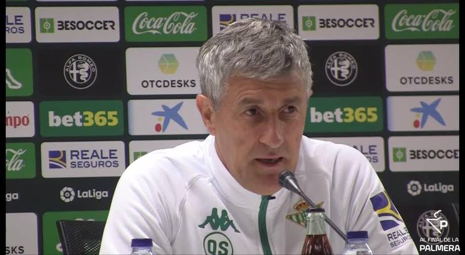 Setién le pone nota al año 2018 del Betis