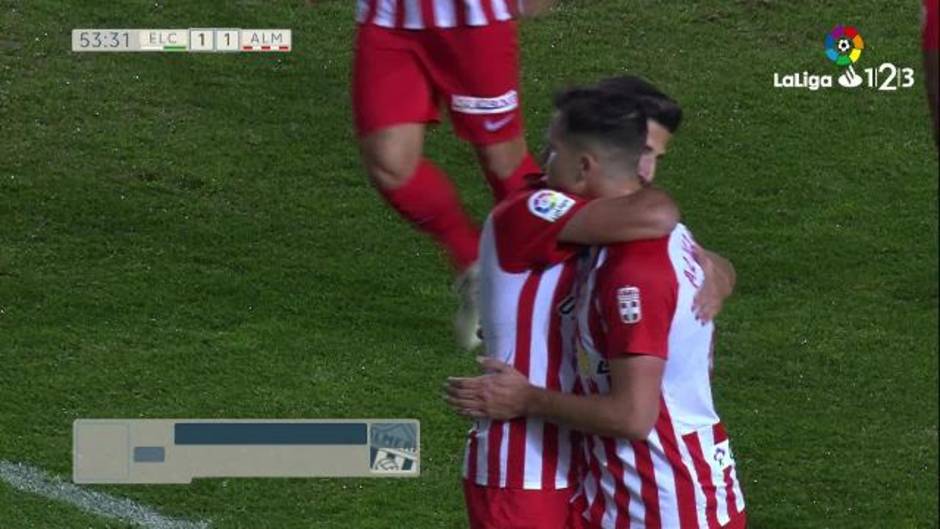 LaLiga 123 | Álvaro Giménez logra el primer gol del encuentro Elche 2-2 UD Almería