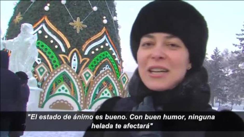Siberia vive la Navidad a menos 32 grados