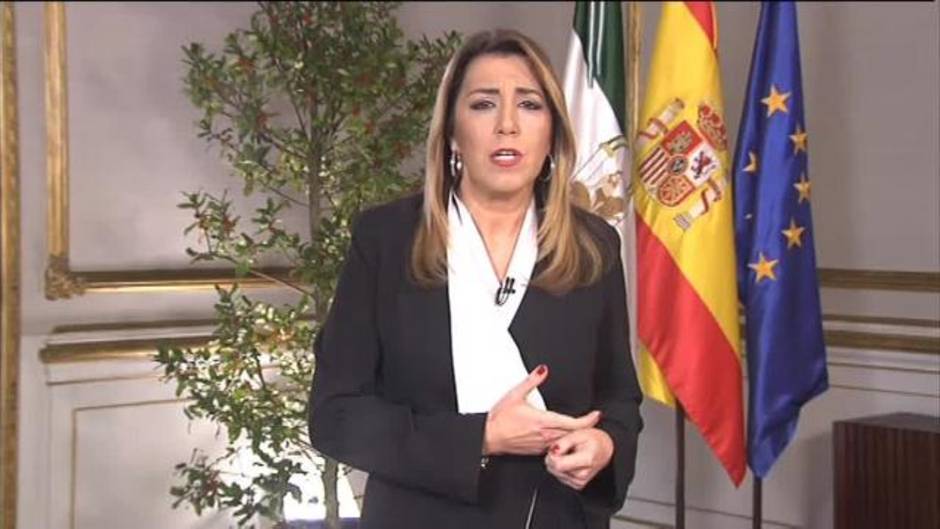 Susana Díaz pronuncia su último discurso de Navidad como presidenta de la Junta de Andalucía