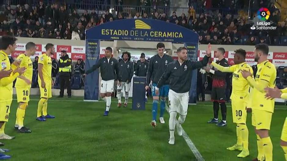 El pasillo del Villarreal al Real Madrid