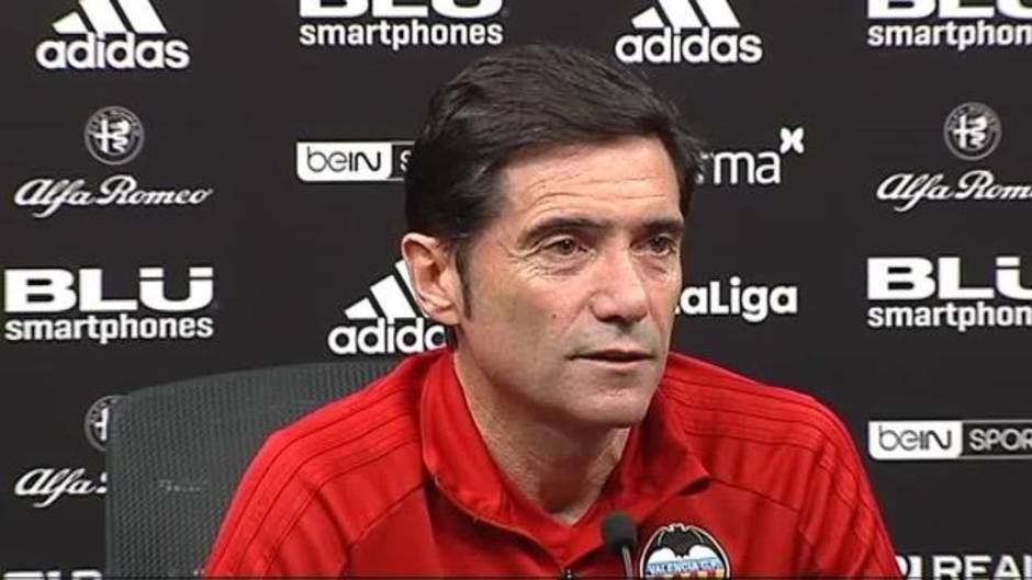 Marcelino sobre Chicharito: "Me gustan más los cuatro delanteros que tenemos"