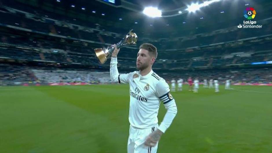 Sergio Ramos ofreció el Mundial de Clubes a la afición antes del Real Madrid 0-2 Real Sociedad