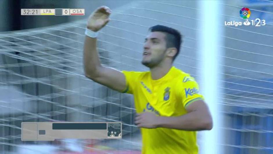 Gol de Rafa Mir (3-0) en el Las Palmas 4-1 Osasuna