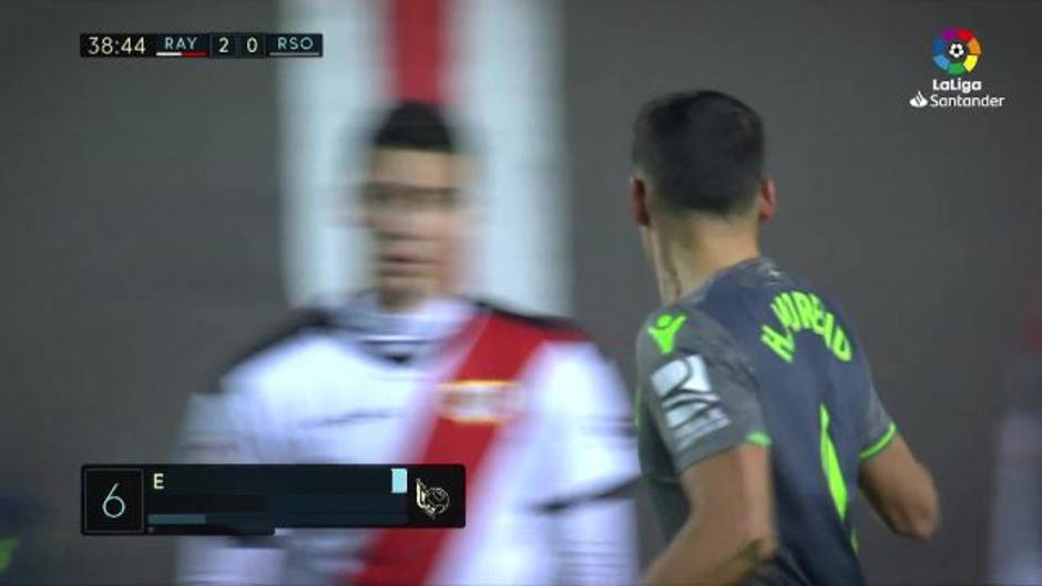 Gol de Héctor Moreno (2-1) en el Rayo 2-2 Real Sociedad