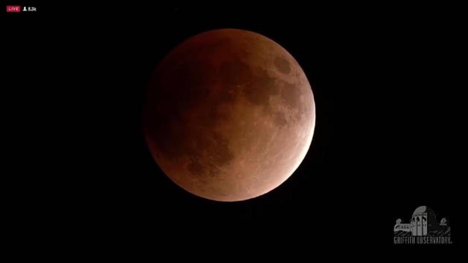 Graban por primera vez el impacto de un meteorito en la superluna de «sangre de lobo»