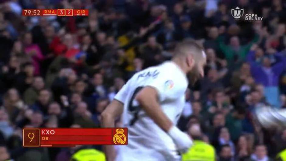 Gol de Benzema (4-2) en el Real Madrid 4-2 Girona