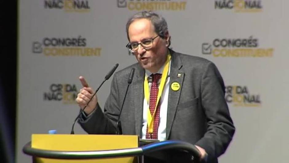 Torra reivindica la investidura de Puigdemont en el congreso fundacional de La Crida