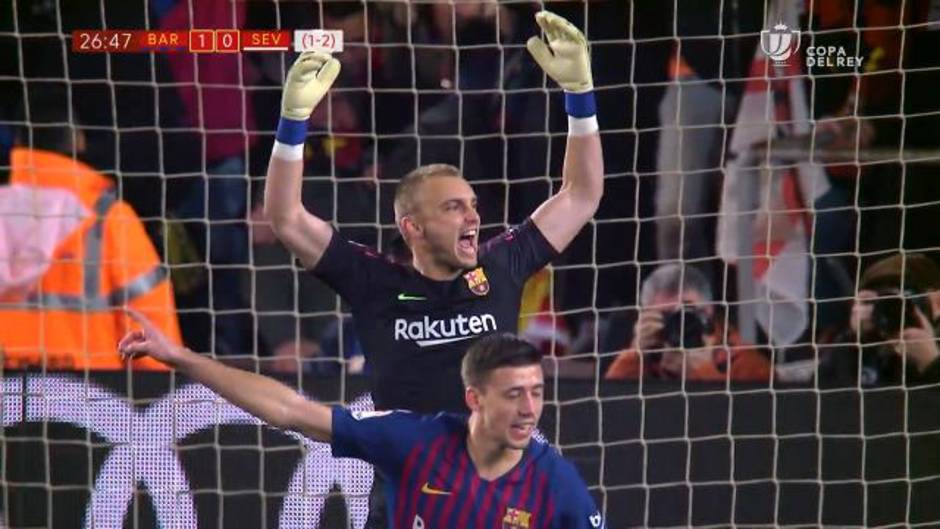 El penalti detenido por Cillessen