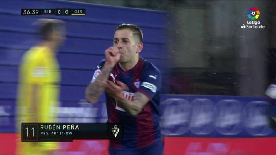 Gol de Orellana (1-0) en el Eibar 3 - 0 Girona