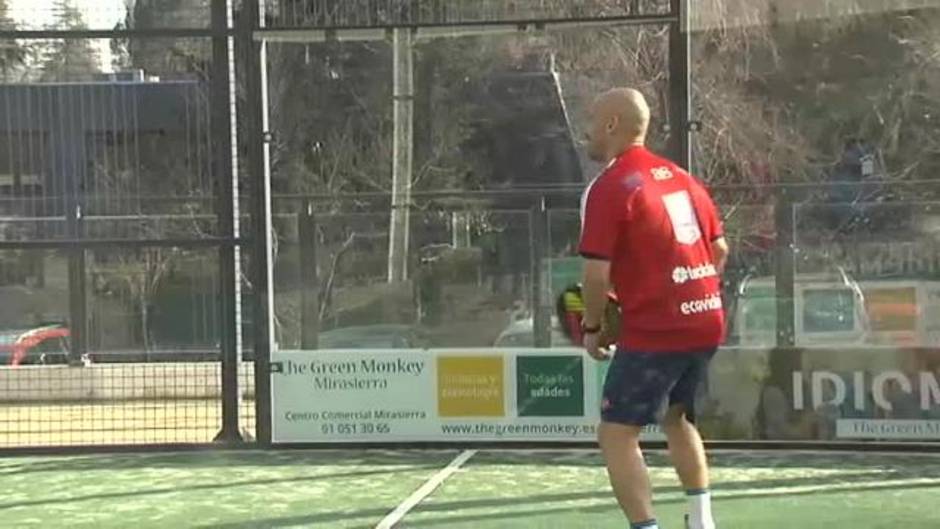 Los veteranos dan comienzo al derbi madrileño con un partido de pádel