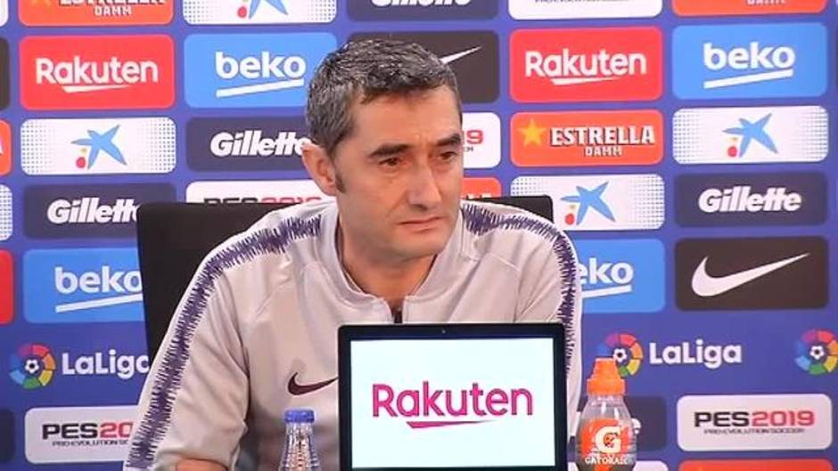 Valverde sobre el partido contra el Valladolid: "Queremos volver a ganar en Liga"