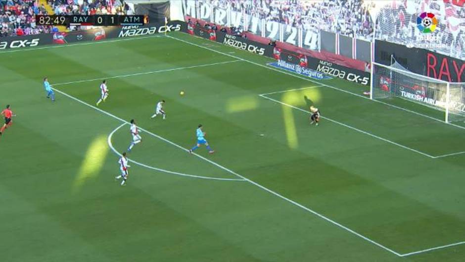 Contragolpe fallido de Morata en el Rayo Vallecano 0-1 Atlético