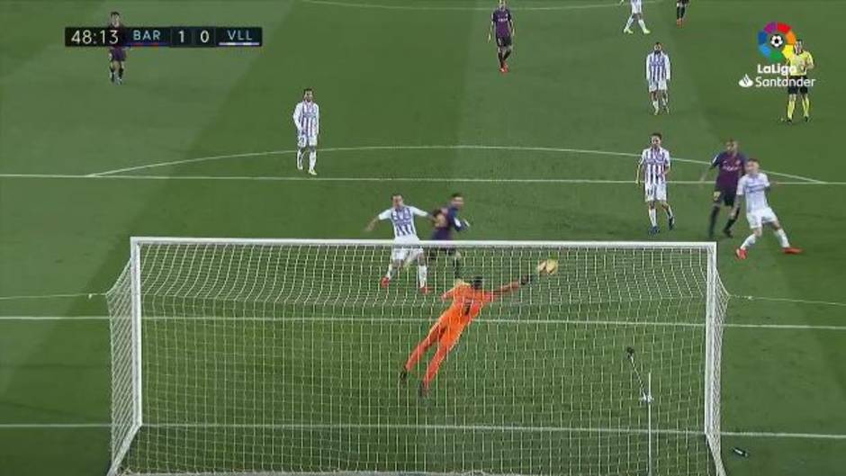 La soberbia actuación de Masip en el Barcelona 1-0 Real Valladolid