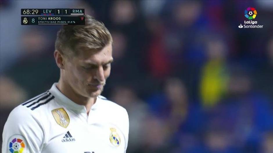 Cambio de Kroos por Valverde en el Levante 1-2 Real Madrid