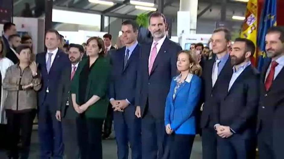 Sánchez y Torra coinciden en el Mobile World Congress de Barcelona